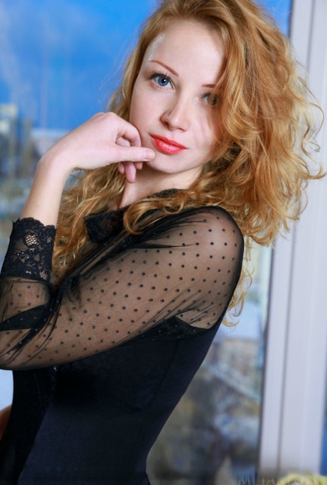 redhead lingerie exclusive photos