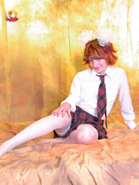 redhead stockings top pic