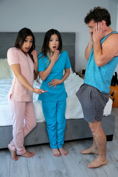 asian threesome pornographic picture