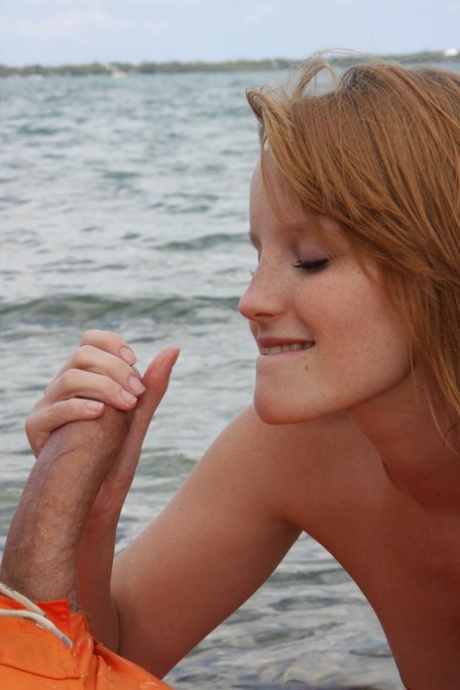 redhead handjob beautiful picture