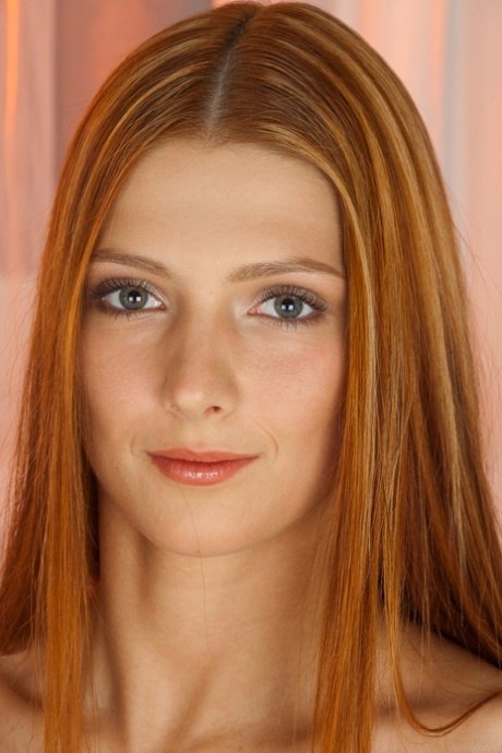 redhead solo naked image