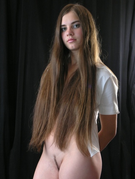 brunette blue eyes art nude gallery