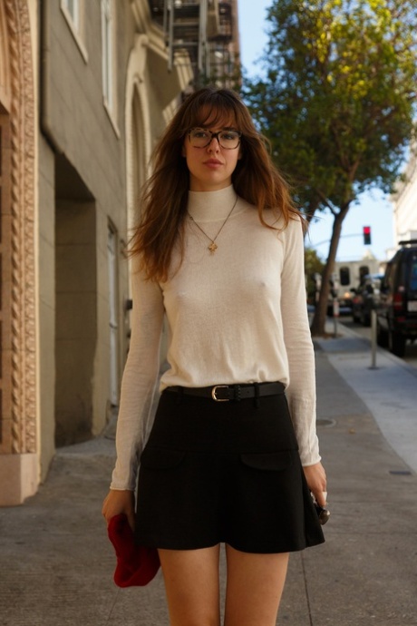 skinny glasses hot sexy photo