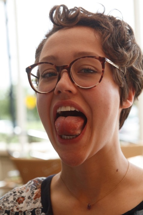 short hair glasses sexy nude archive