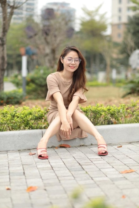 asian glasses beautiful nude gallery
