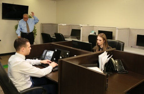teen secretary top pic
